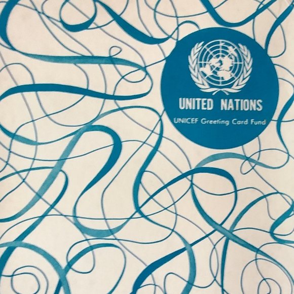 BOX ONLY - VINTAGE United Nations UNICEF Cards VTG - Picture 1 of 5